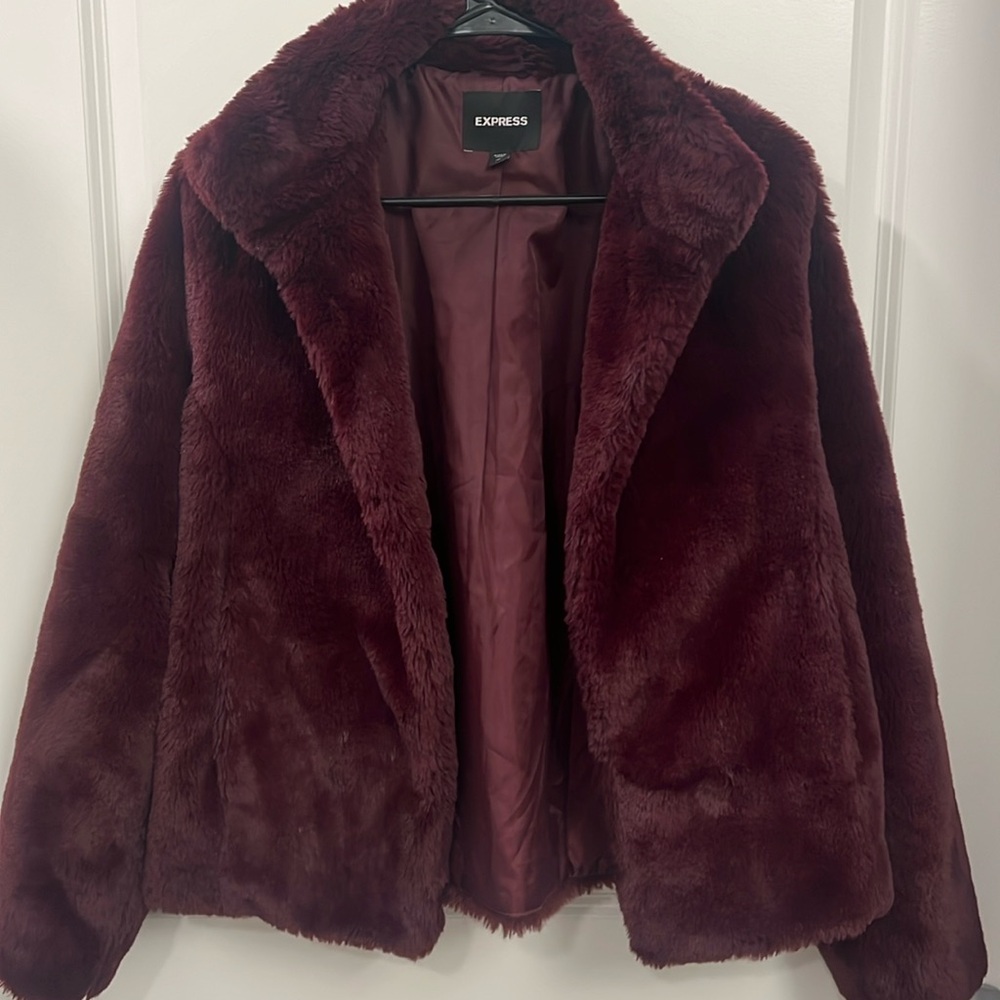 Faux fur coat